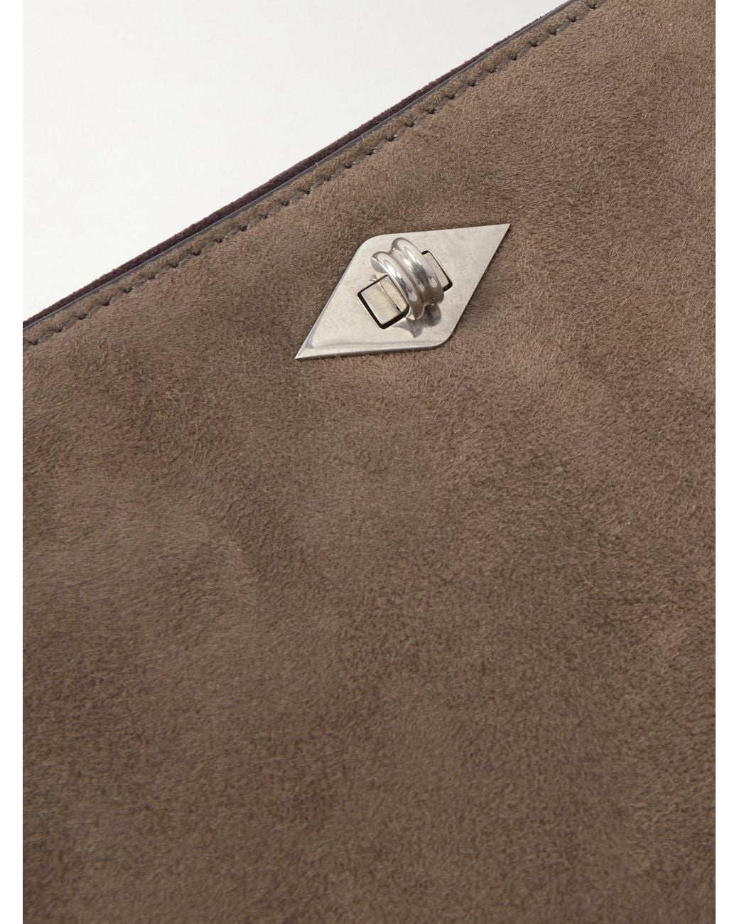 Metier Brown Ease 28 Suede Clutch