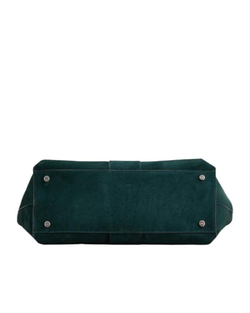 Roger Vivier Green Belle Vivier Medium Shopping Bag