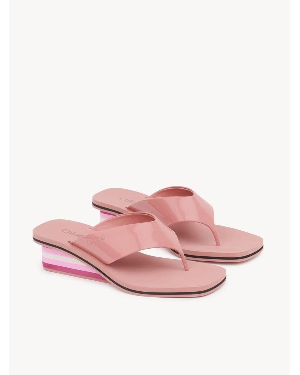 Chloé Pink Chloé Swimming Cool Heeled Sandals
