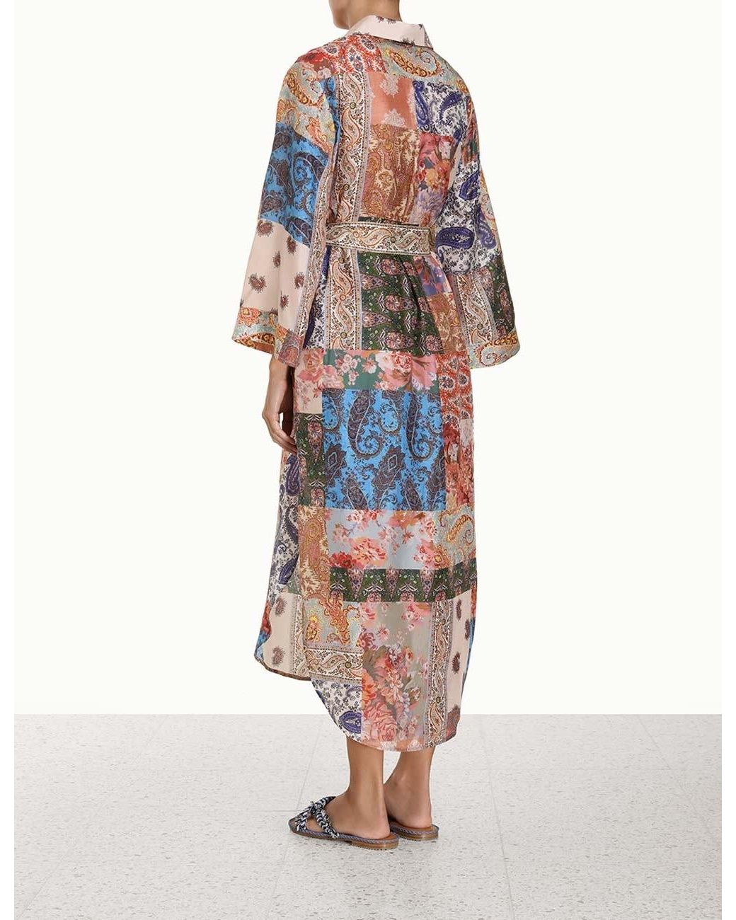 Zimmermann White Devi ミディ シャツドレス