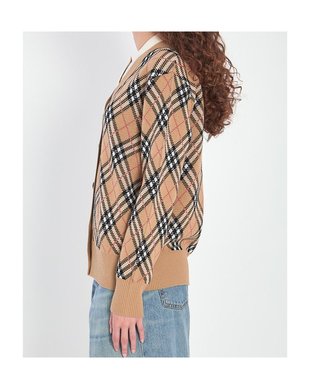 Burberry Multicolor Check Cardigan