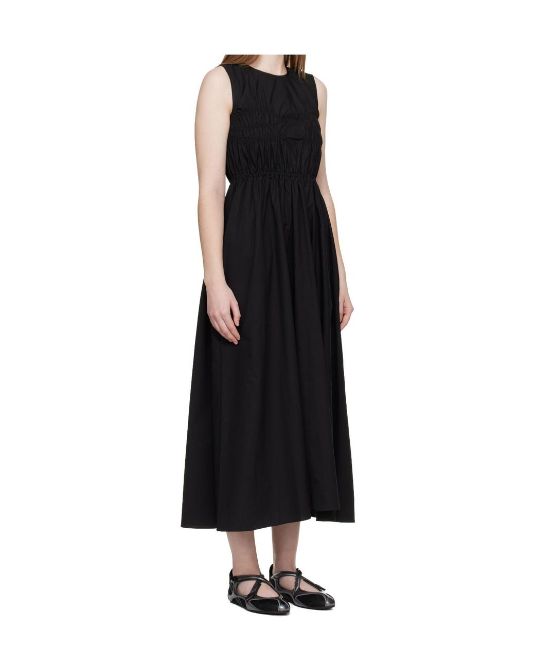 CECILIE BAHNSEN Black Cbchristy Sleeveless Midi Dress