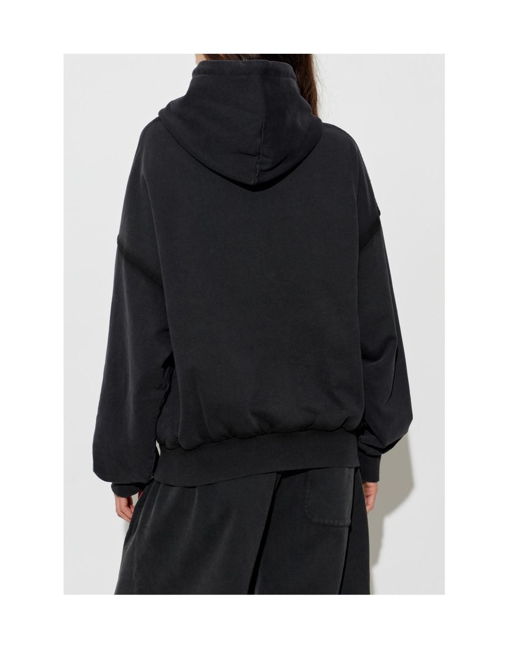 AVAVAV Black Padded Front Zip-Up Hoodie
