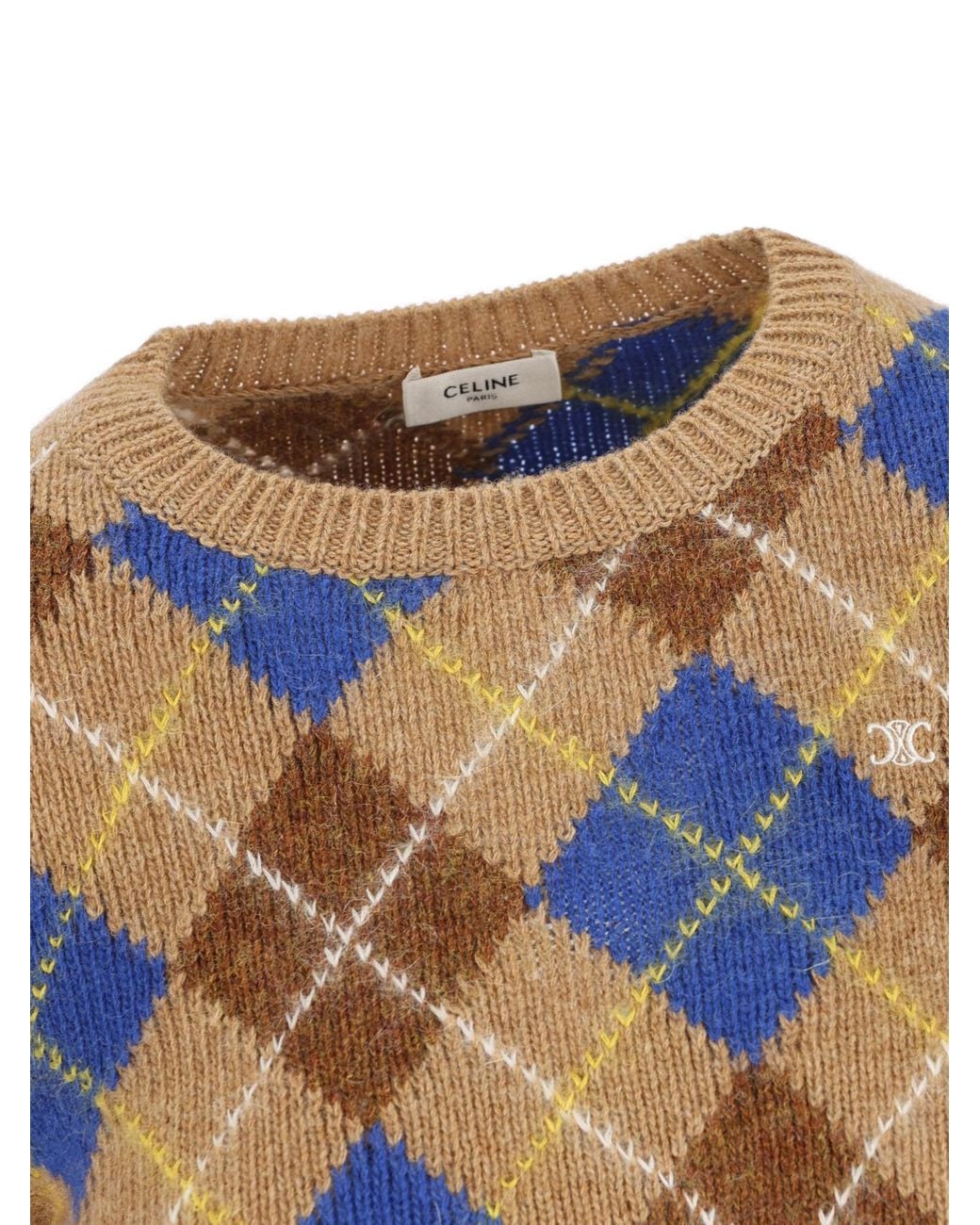 Céline Blue Crewneck Sweater