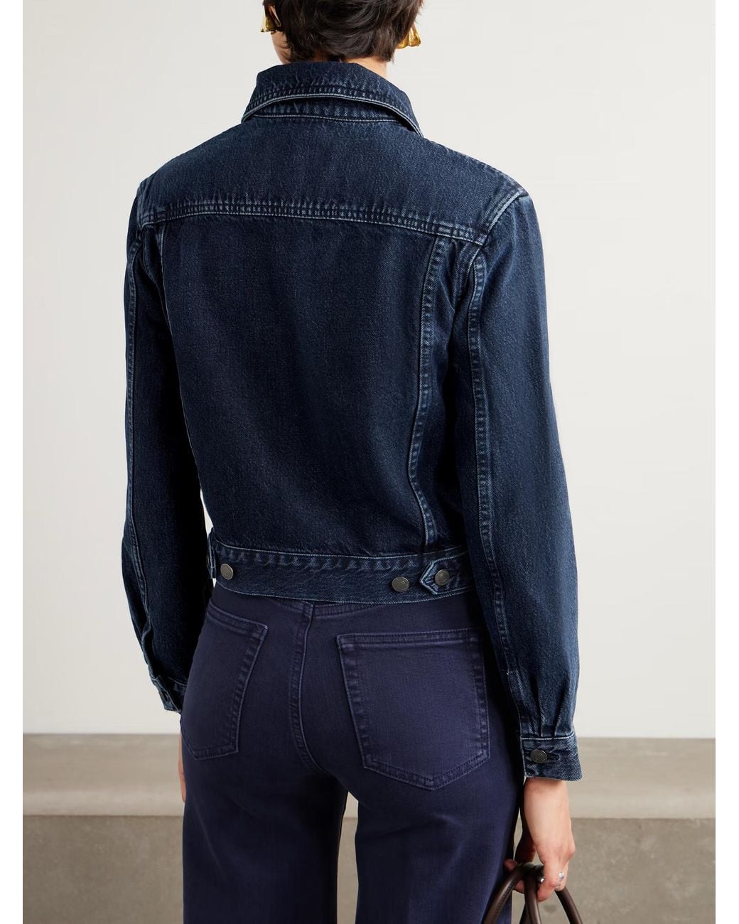 FRAME Blue Sharp Denim Jacket