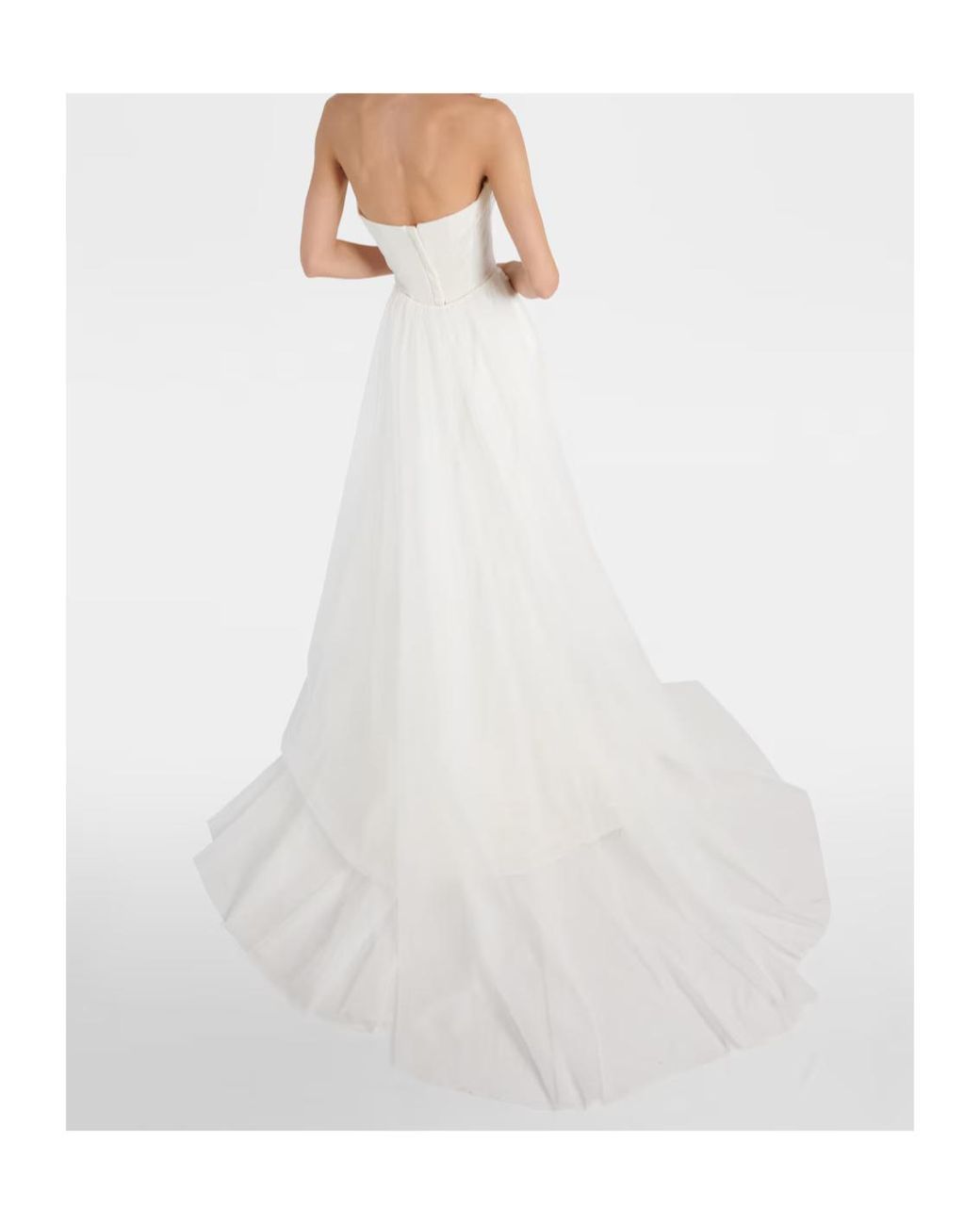 Vivienne Westwood White Bridal Rhea Satin And Tulle Gown