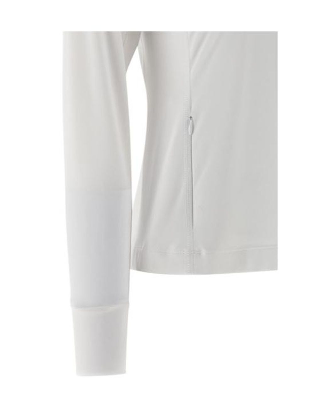 Brunello Cucinelli White Half Zip Turtleneck Sweatshirt