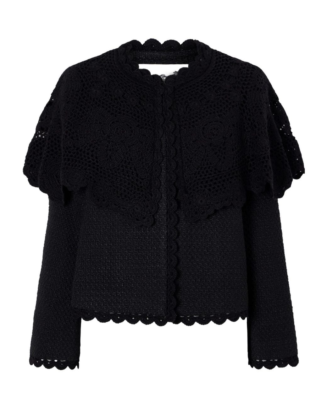 Sea Black Wool Solid-Color Coat