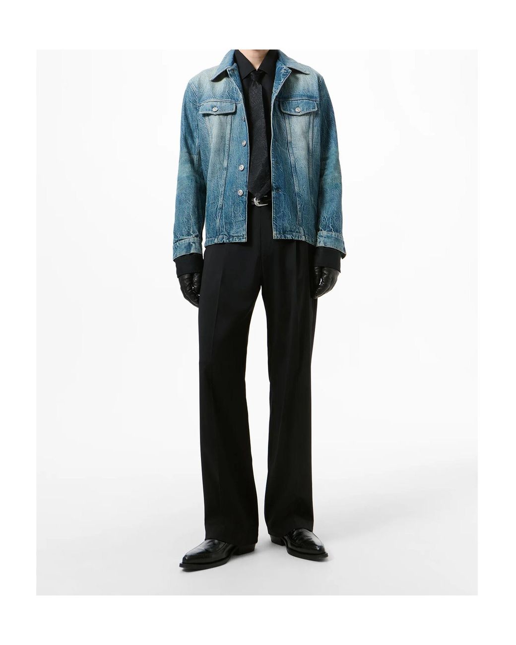 Our Legacy Blue Shackle Denim Jacket for men