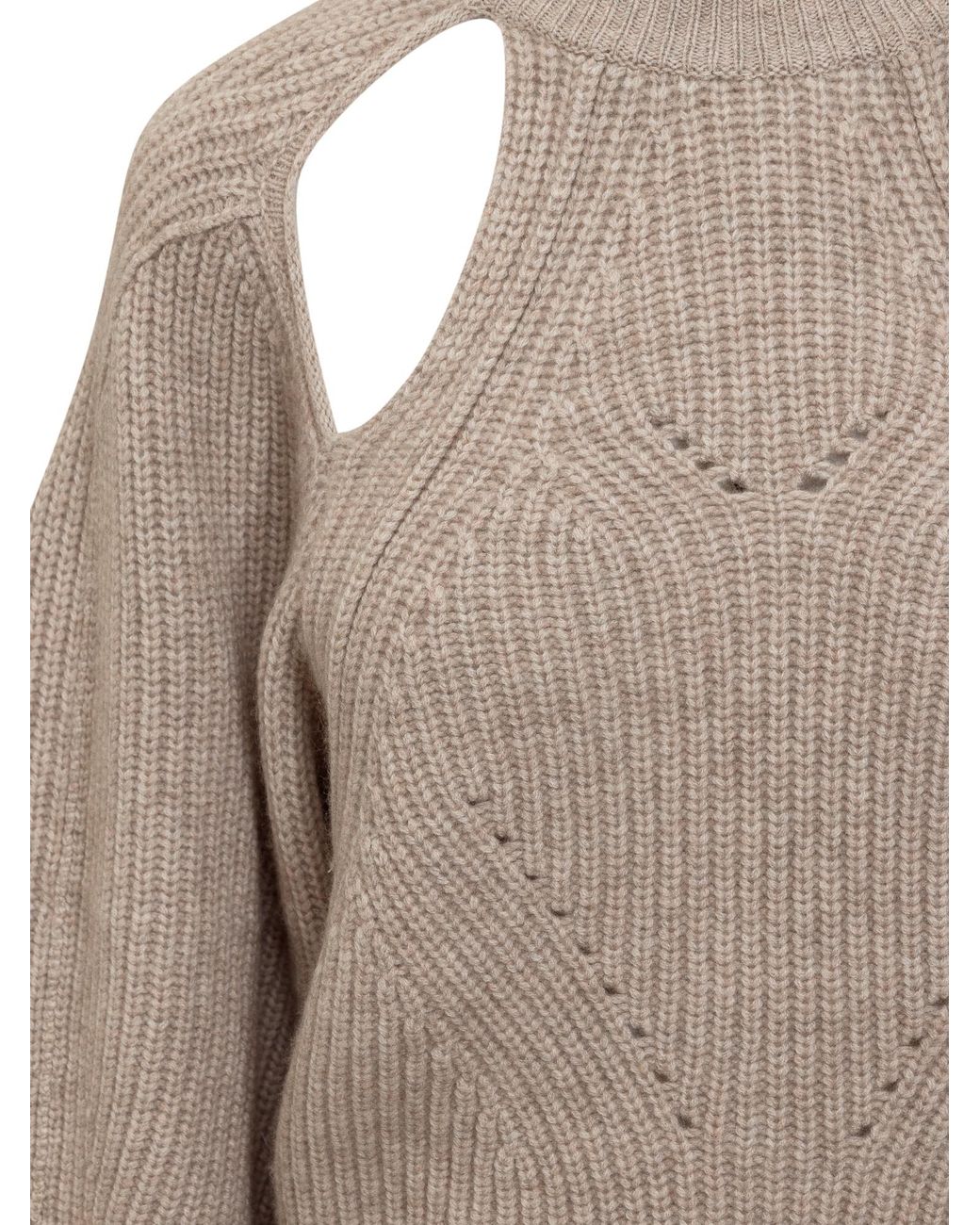 Isabel Marant Natural Palma Cashmere Open Back Sweater