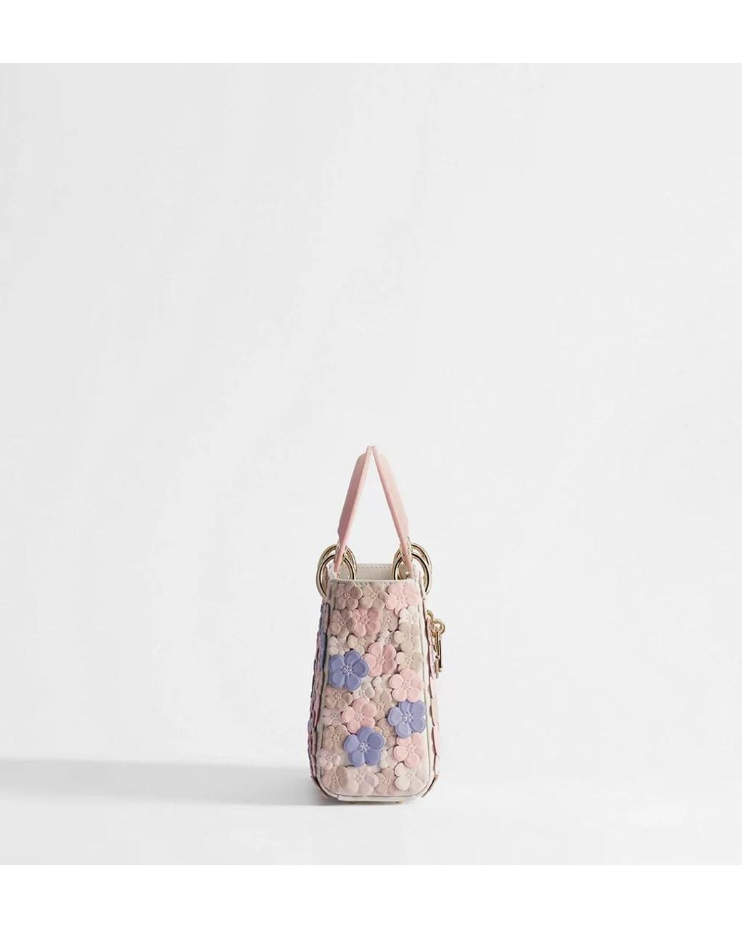 Dior Pink Mini Lady Bag With Strap