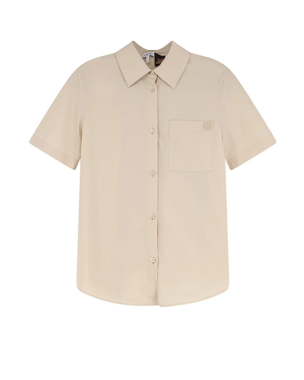 Loewe Natural Short-Sleeved Buttoned Shirt
