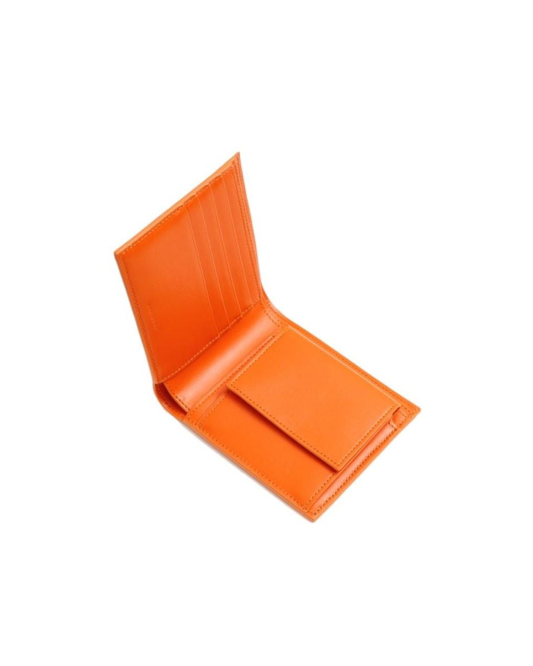 Céline Orange Bi-Fold Wallet With Coin Compartment for men