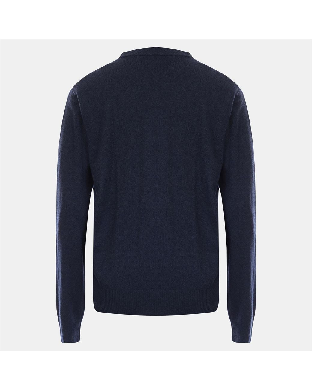 DIESEL Blue Contrast Big Logo Crewneck Knit Sweater for men