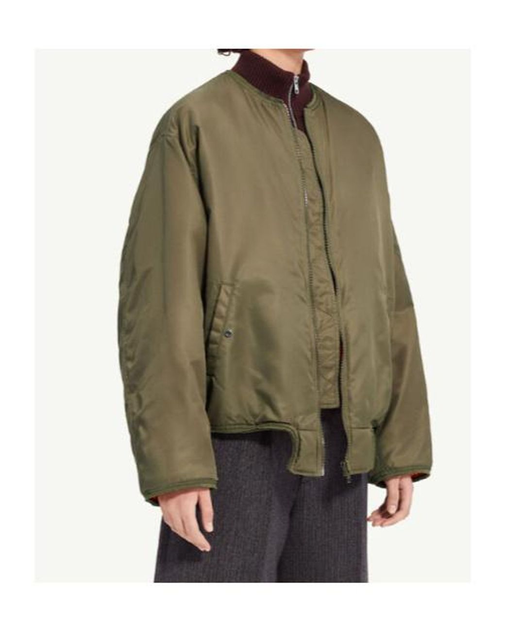 MM6 by Maison Margiela Green Sculptural Hem Jacket