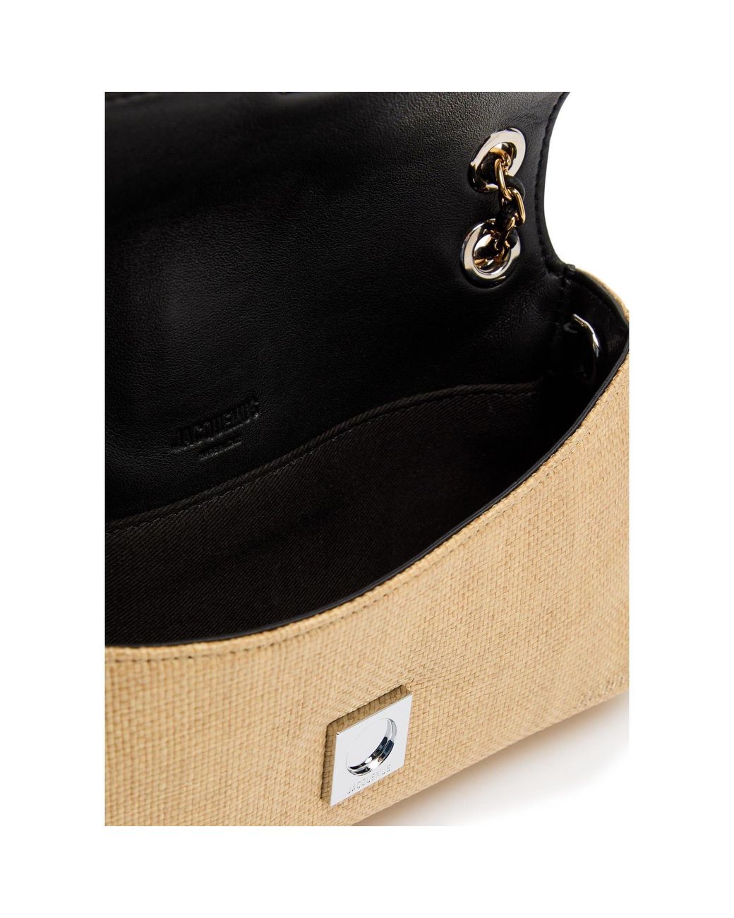 Jacquemus Natural Straw Chain Shoulder Bag