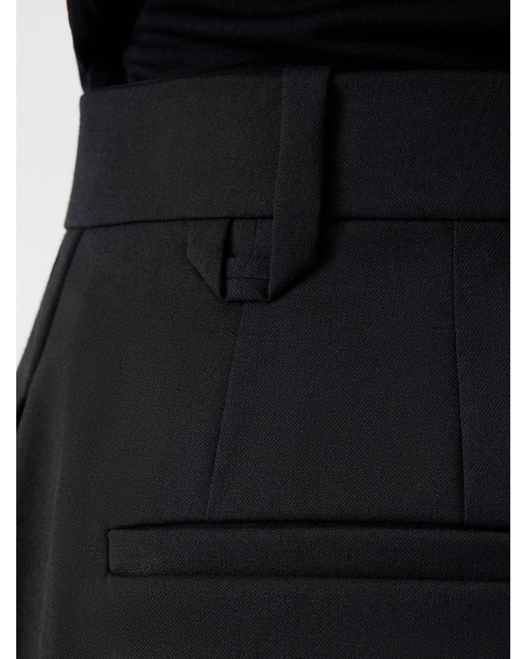 Jacquemus Black Pleated Wide-Leg Pants