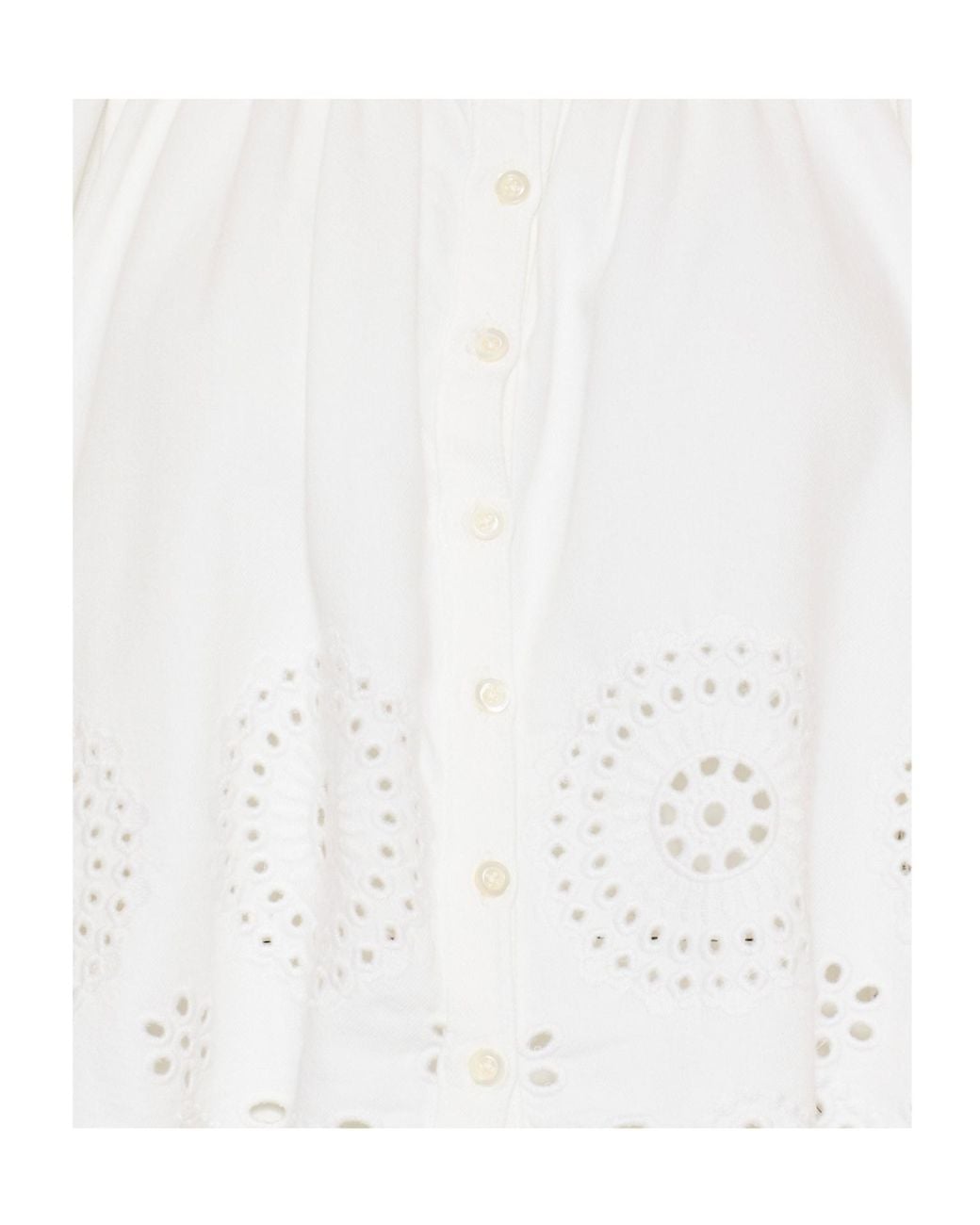 FRAME White Crew Neck Shirt
