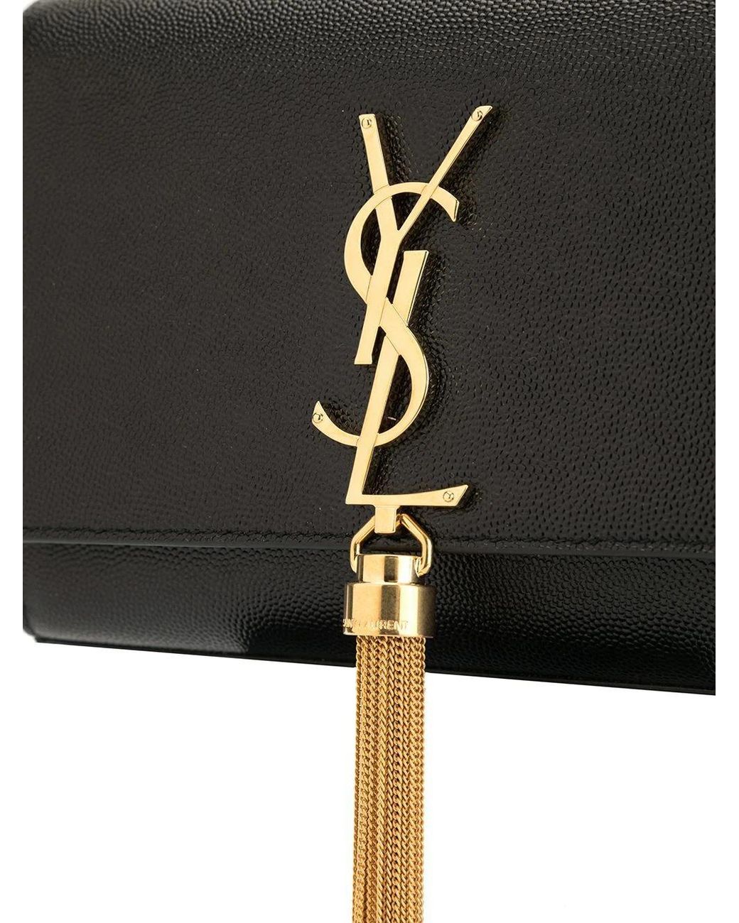 Saint Laurent Black Kate Small Shoulder Bag