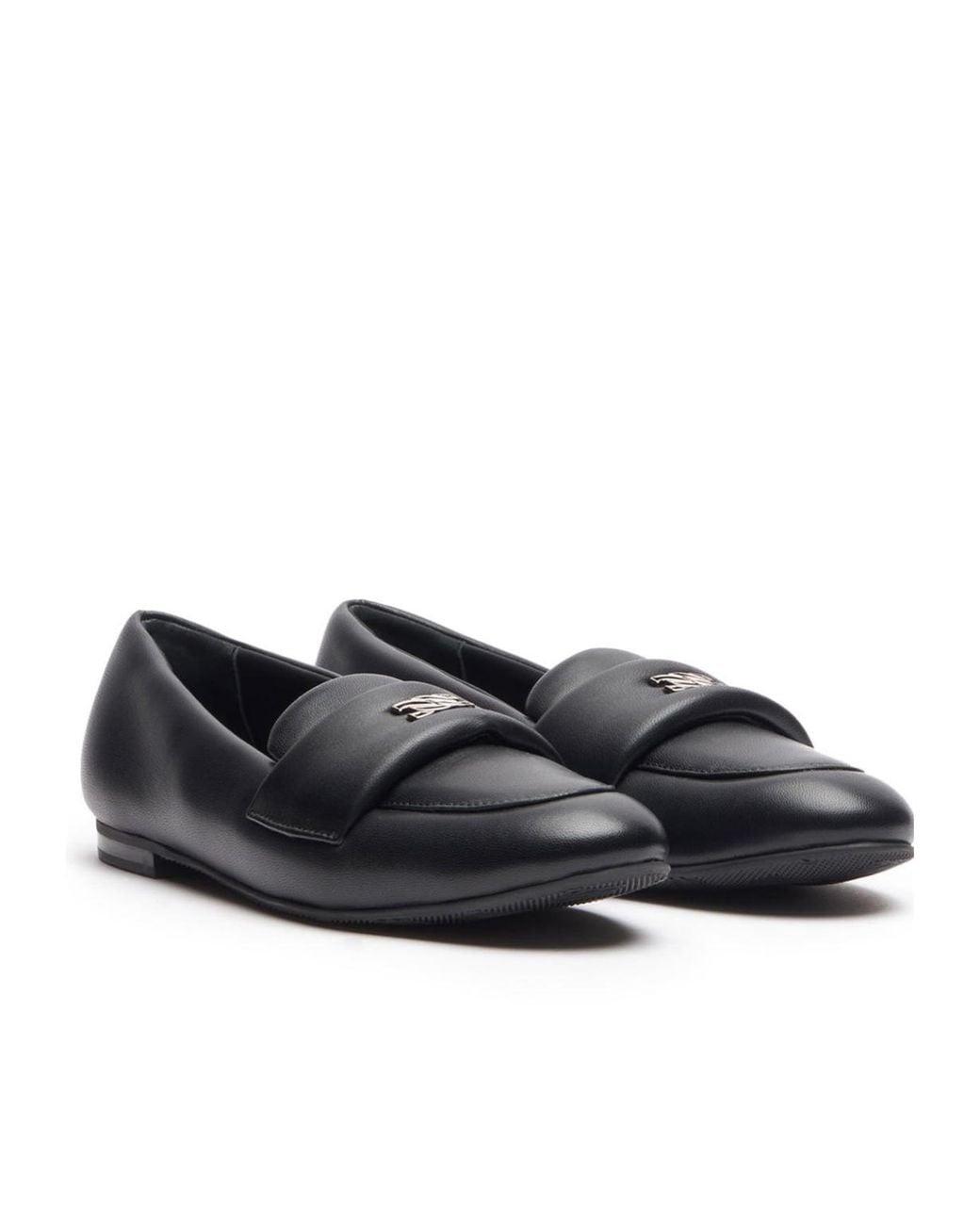 Casadei Black Puff Loafers
