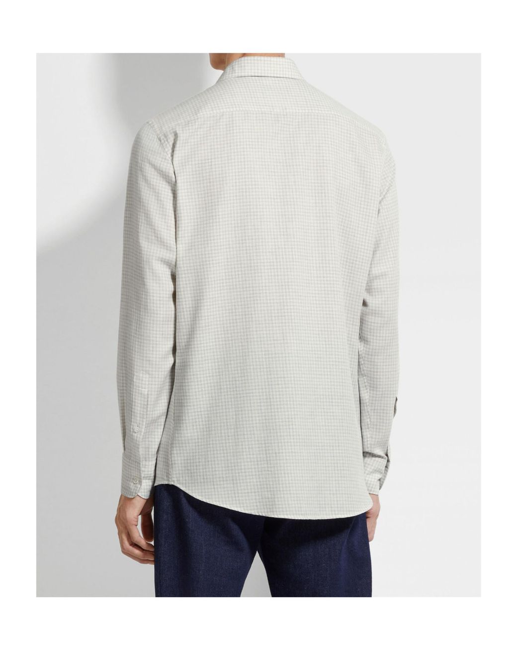 Zegna White Cashco Shirt for men