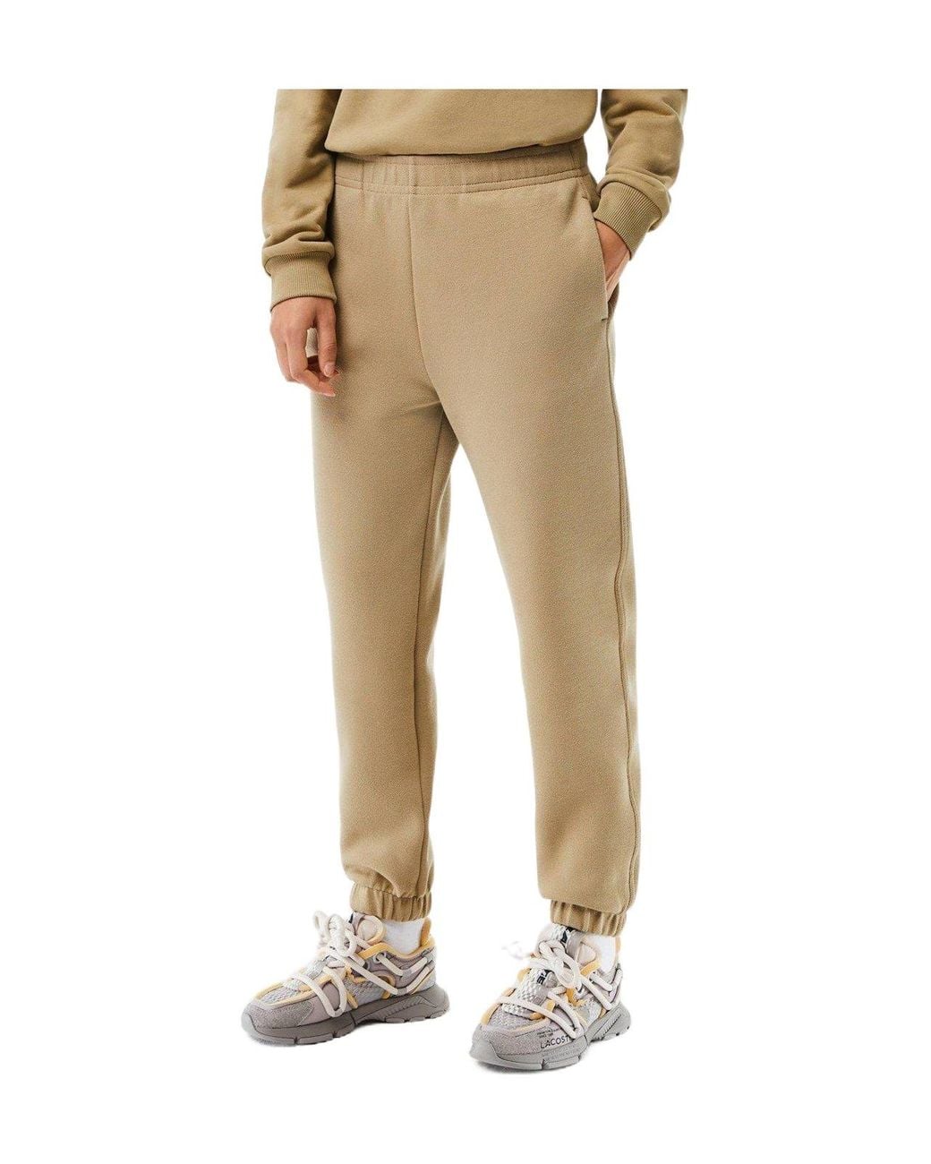 Lacoste Natural Solid Color Essential Joggers