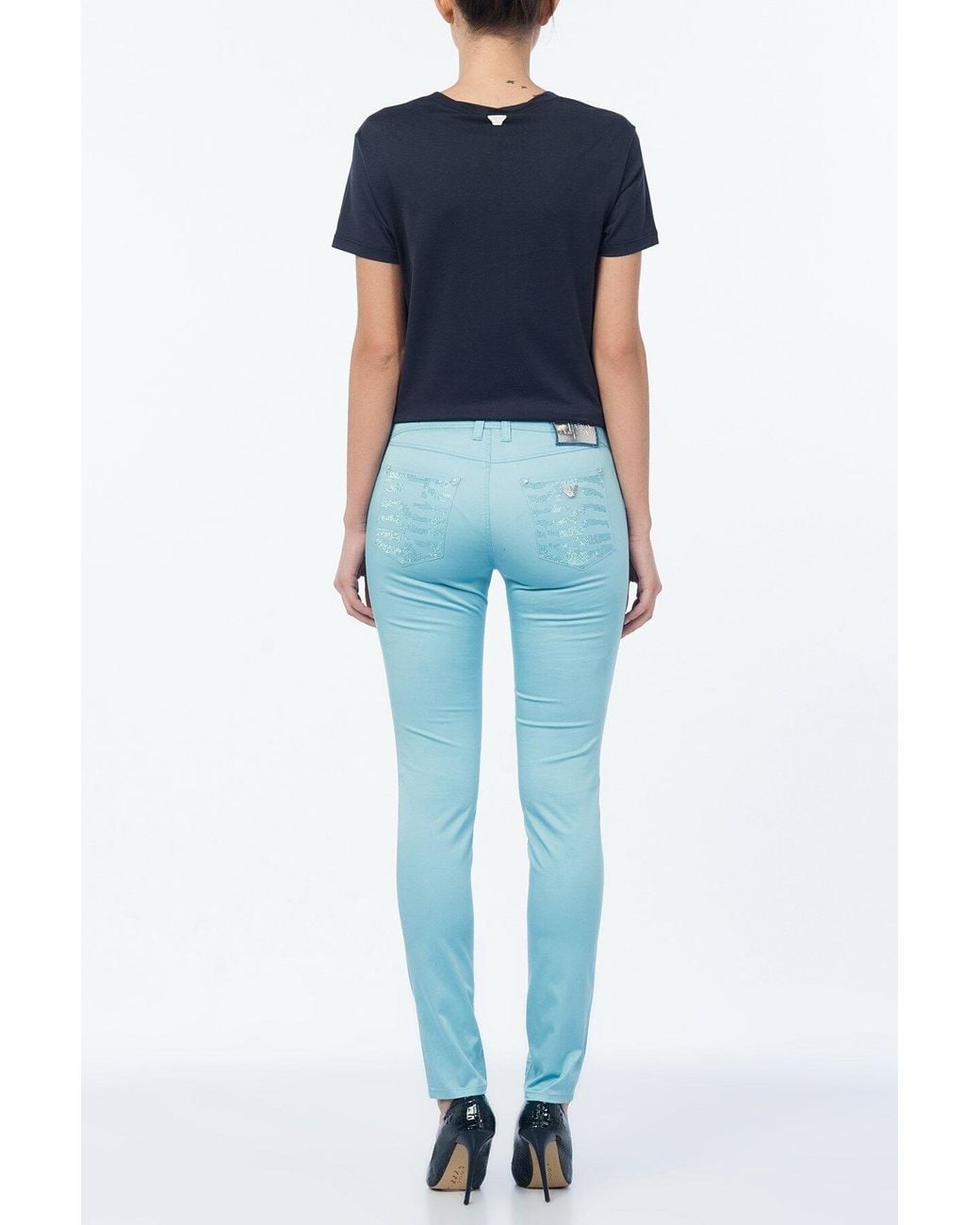 Armani Jeans Blue Logo Jeans