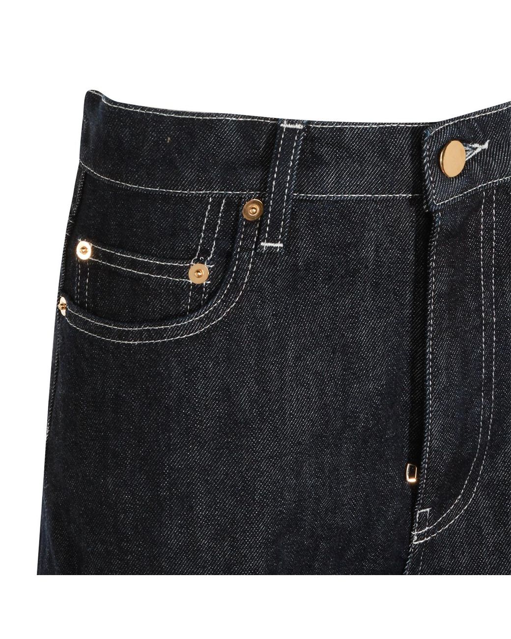 Fabiana Filippi Black Embroidered Straight-Leg Jeans