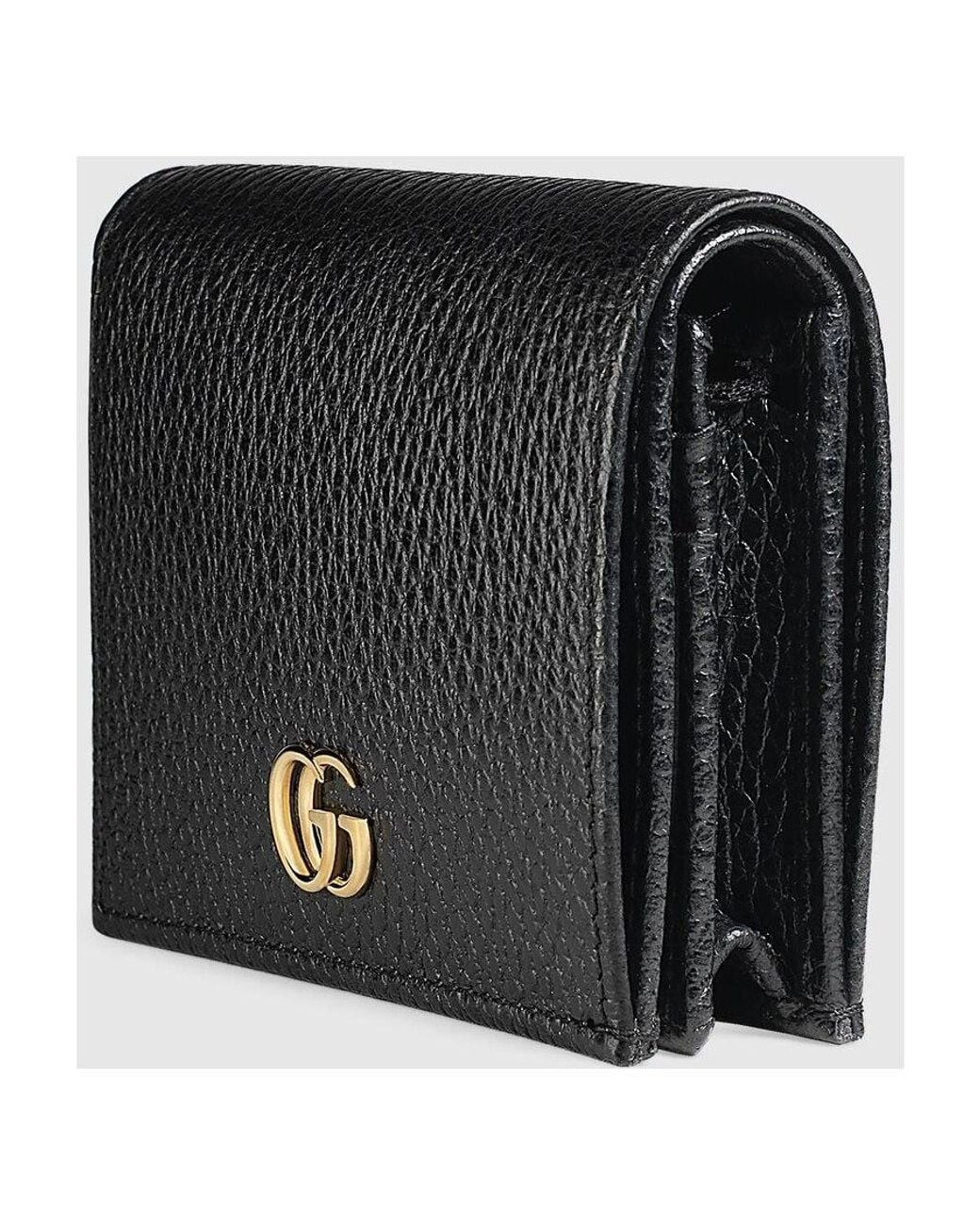 Gucci Black Logo Plaque Bifold Wallet