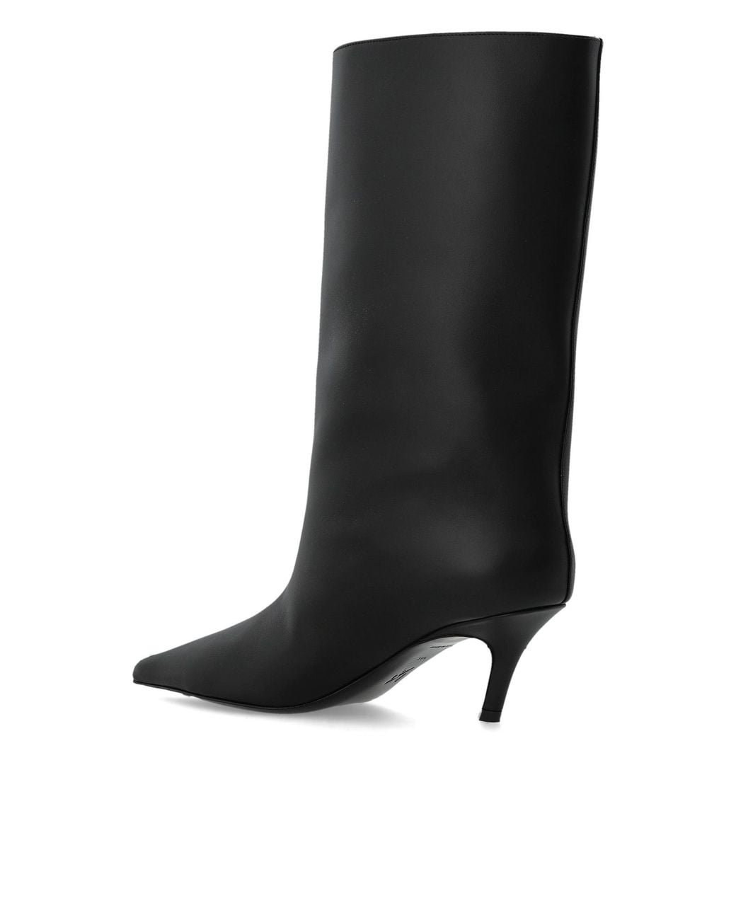AMINA MUADDI Black Fiona Pointed-Toe Ankle Boots
