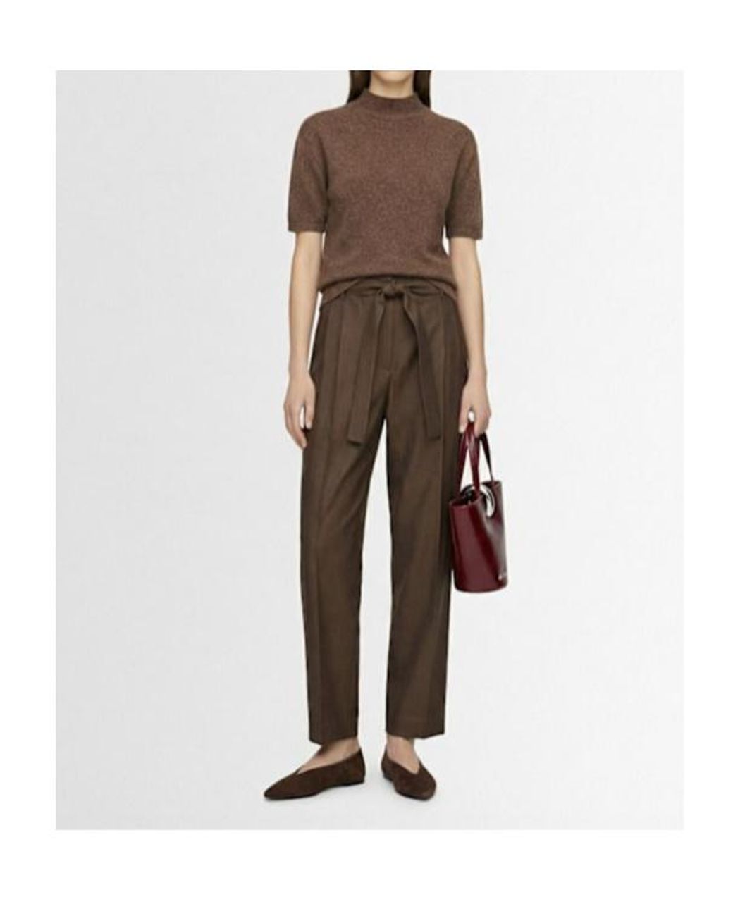 Jacquemus Brown La Maille Castagna Wool Blend Sweater