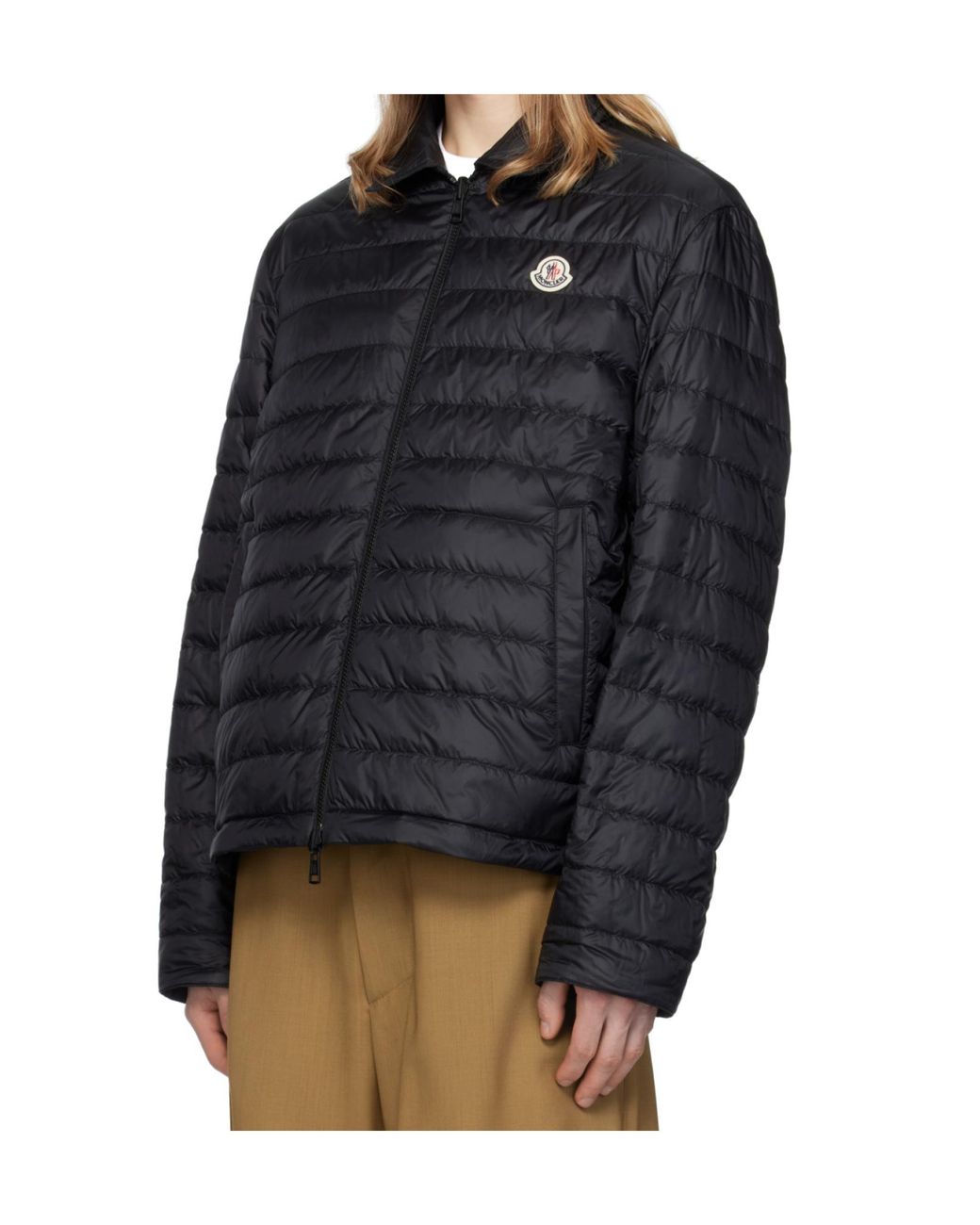 Moncler Black Cidone Reversible Down Shirt Jacket for men