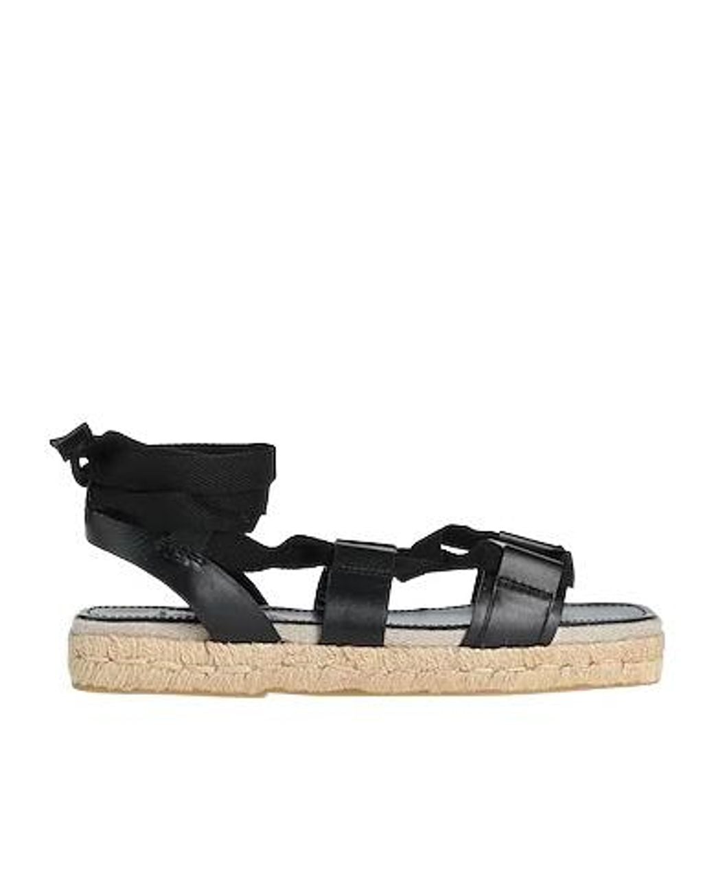 Max Mara Black Solid Colour Espadrilles