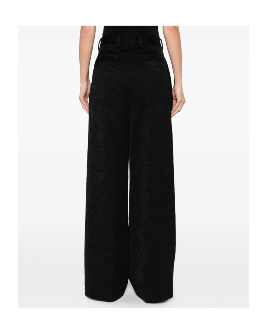 Dries Van Noten Black Casual Pants With Belt Loops