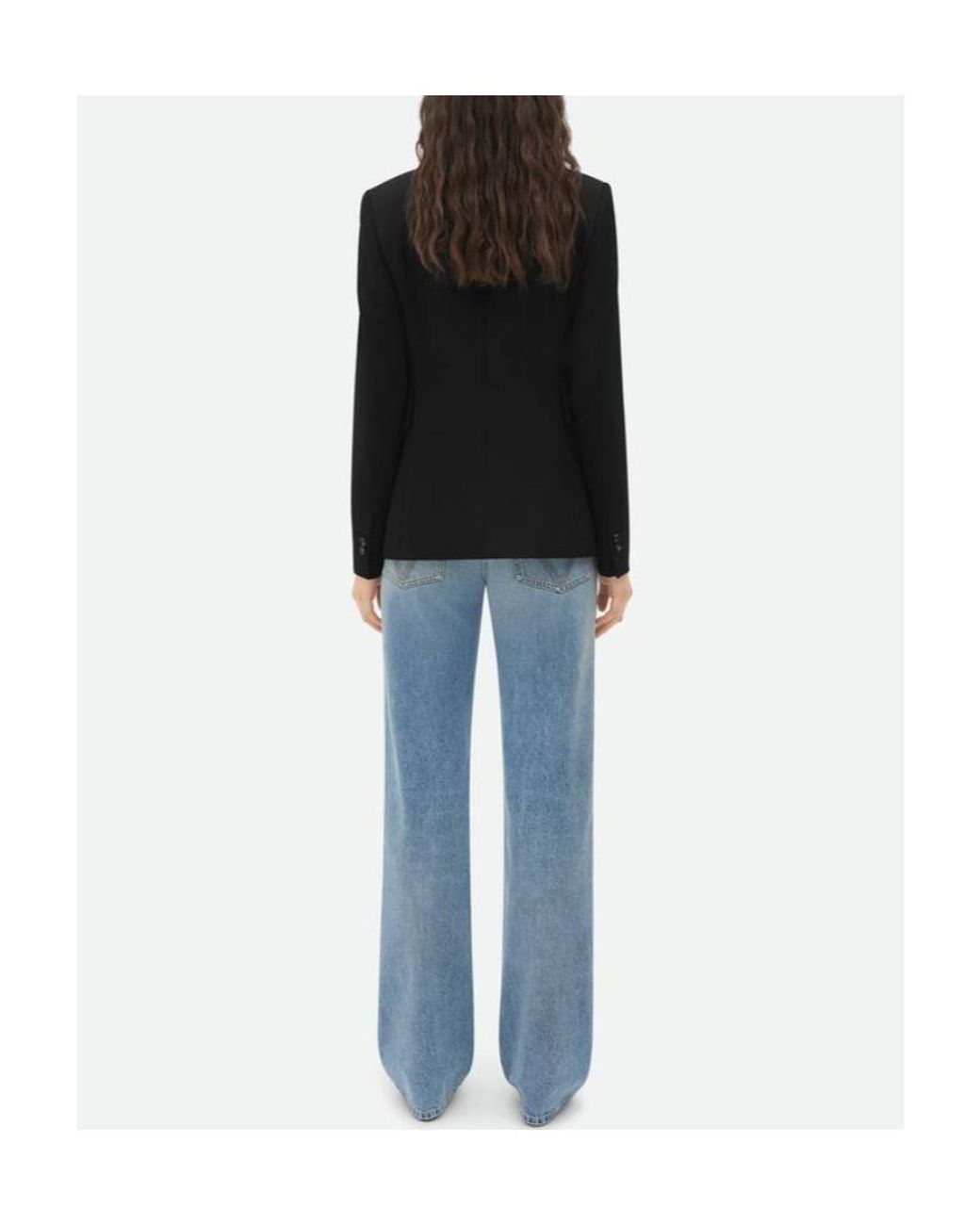 Bottega Veneta Black Grain De Poudre Knit Jacket