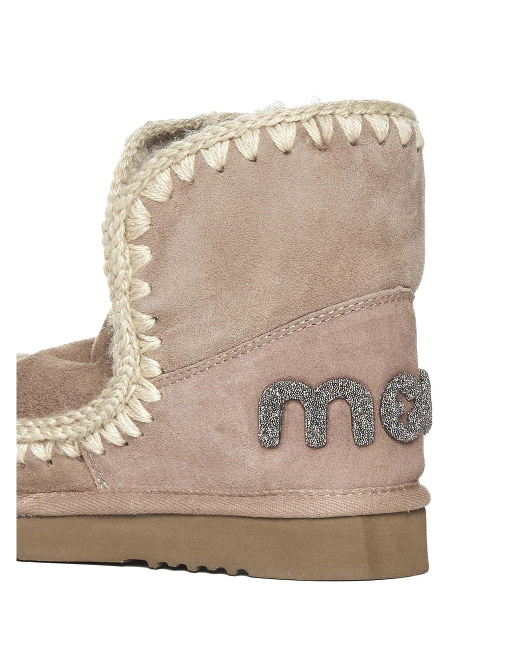 Mou Natural Round Head Snow Boots