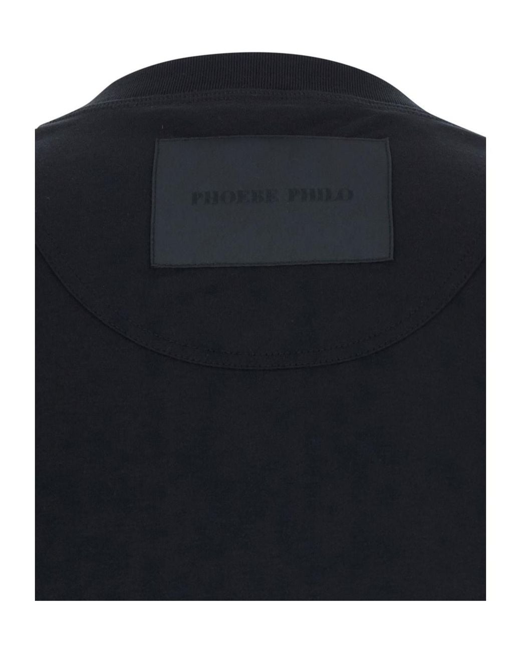 Phoebe Philo Black Crew Neck T-Shirt