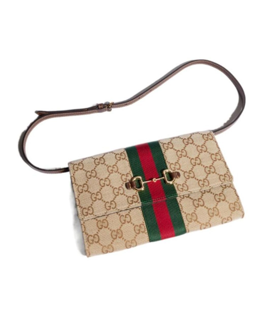 Gucci Multicolor Horsebit Web Wallet