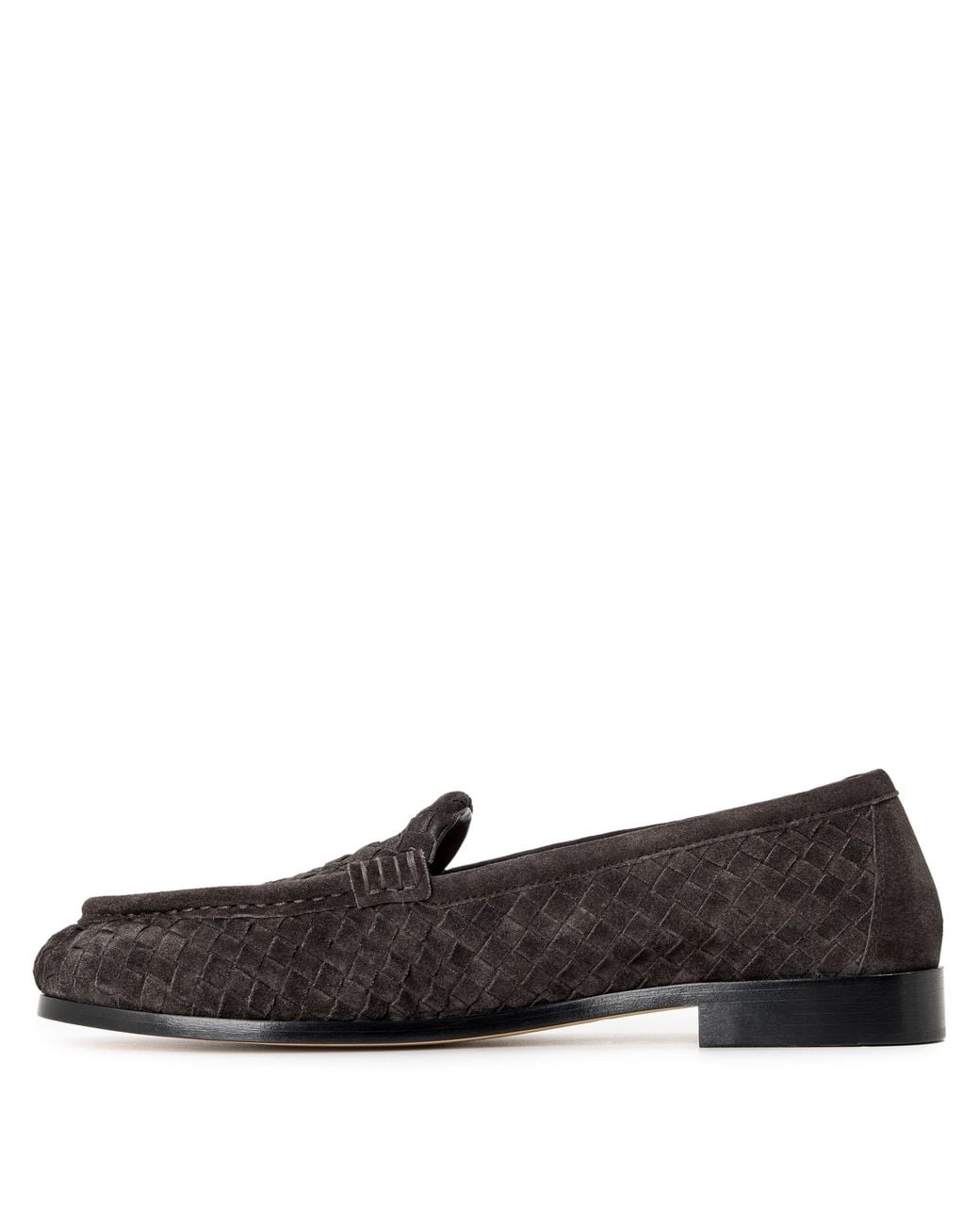 Bottega Veneta Brown Woven Suede Loafer for men