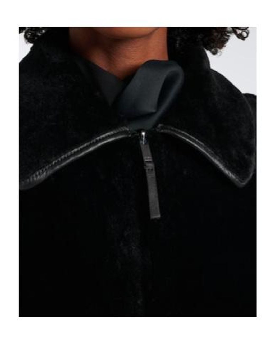 Joseph Black Double-Faced Wool Coat