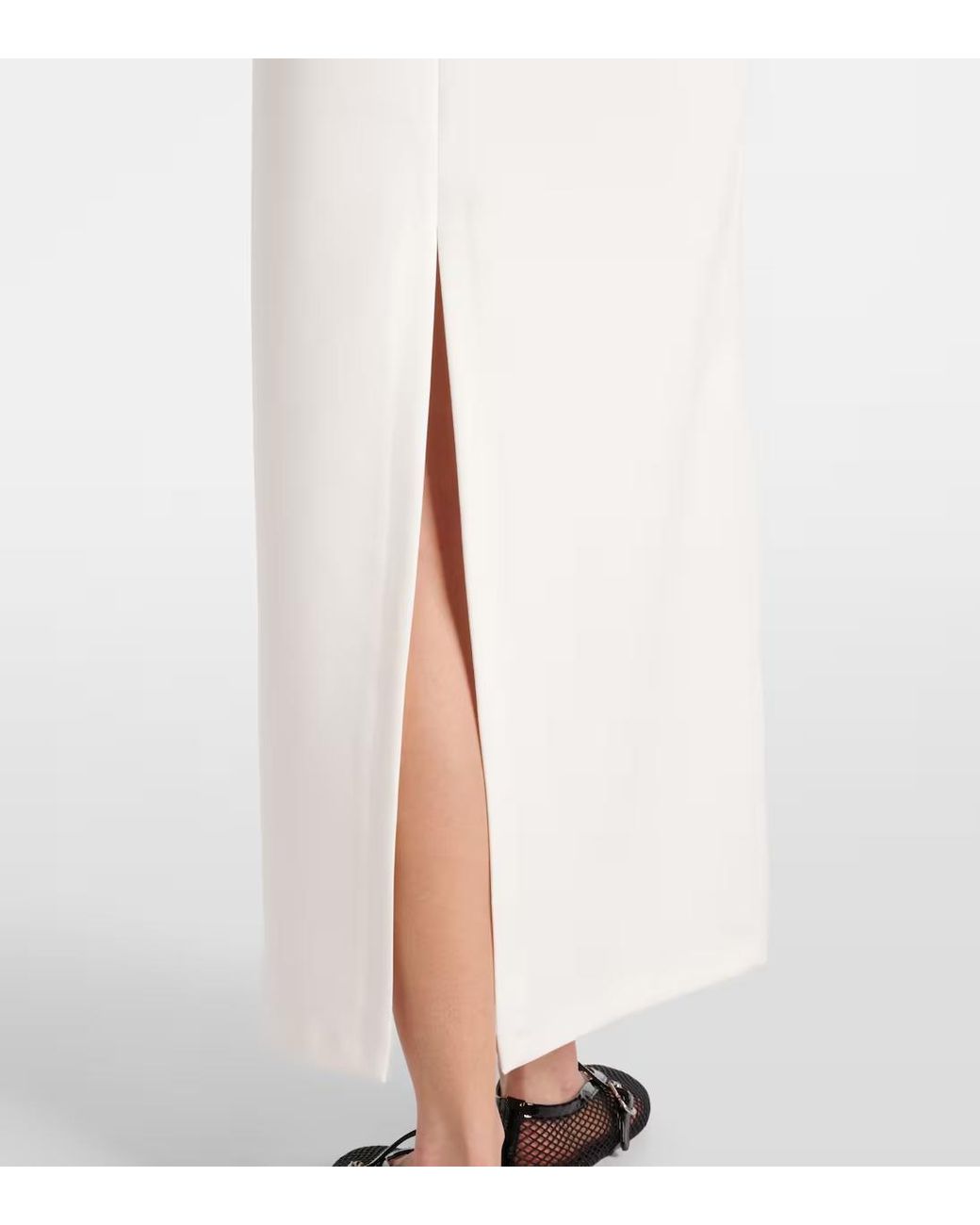 Wardrobe NYC White Round Neck Short Sleeve Dress