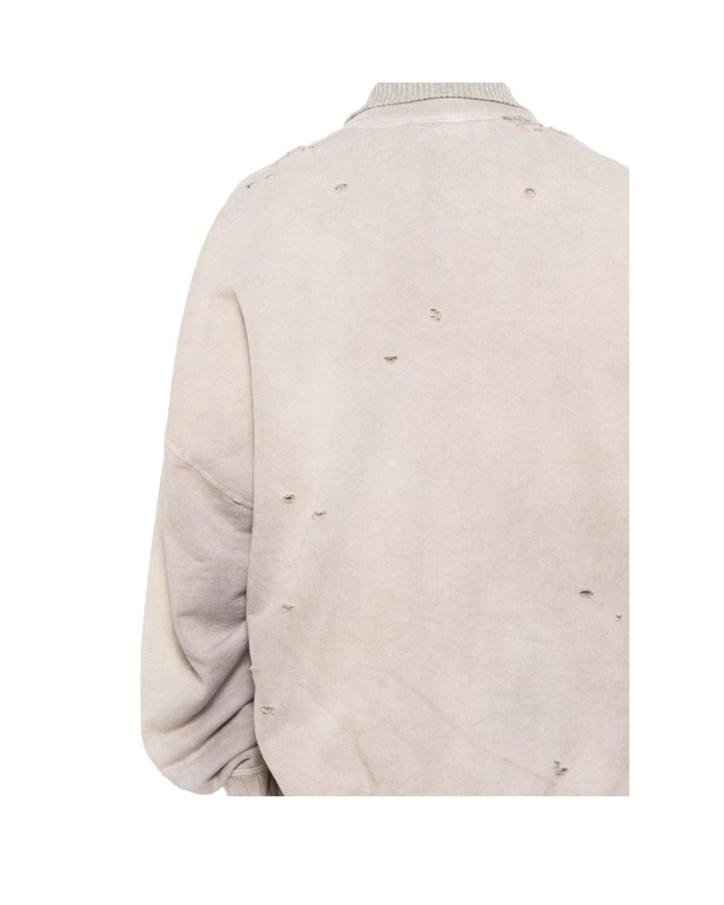 Maison Mihara Yasuhiro Gray Sweatshirt Combined Knit Sweater for men