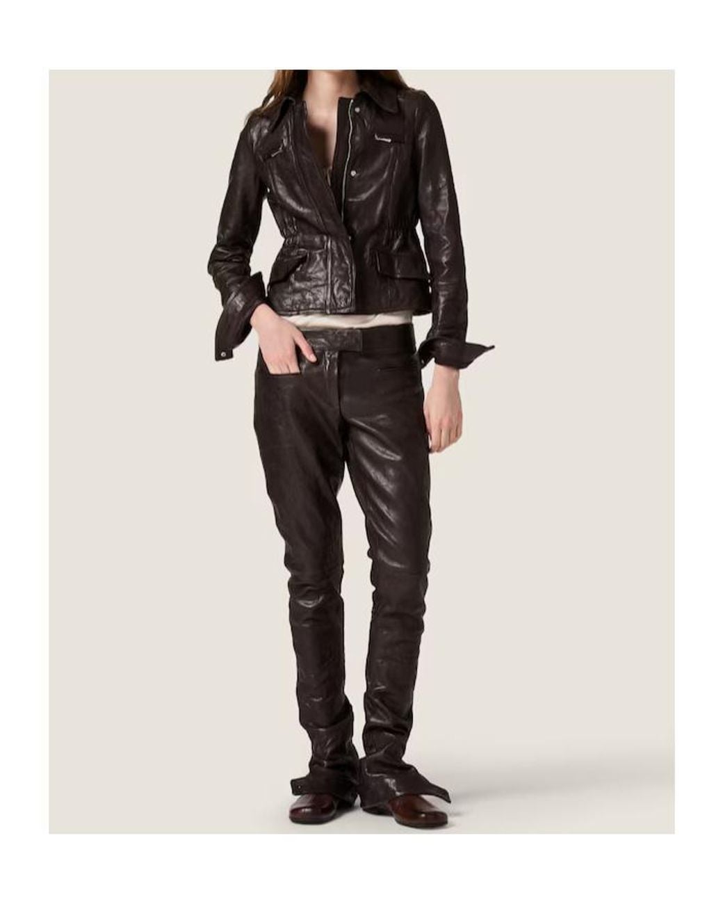 Miu Miu Black Leather Pants