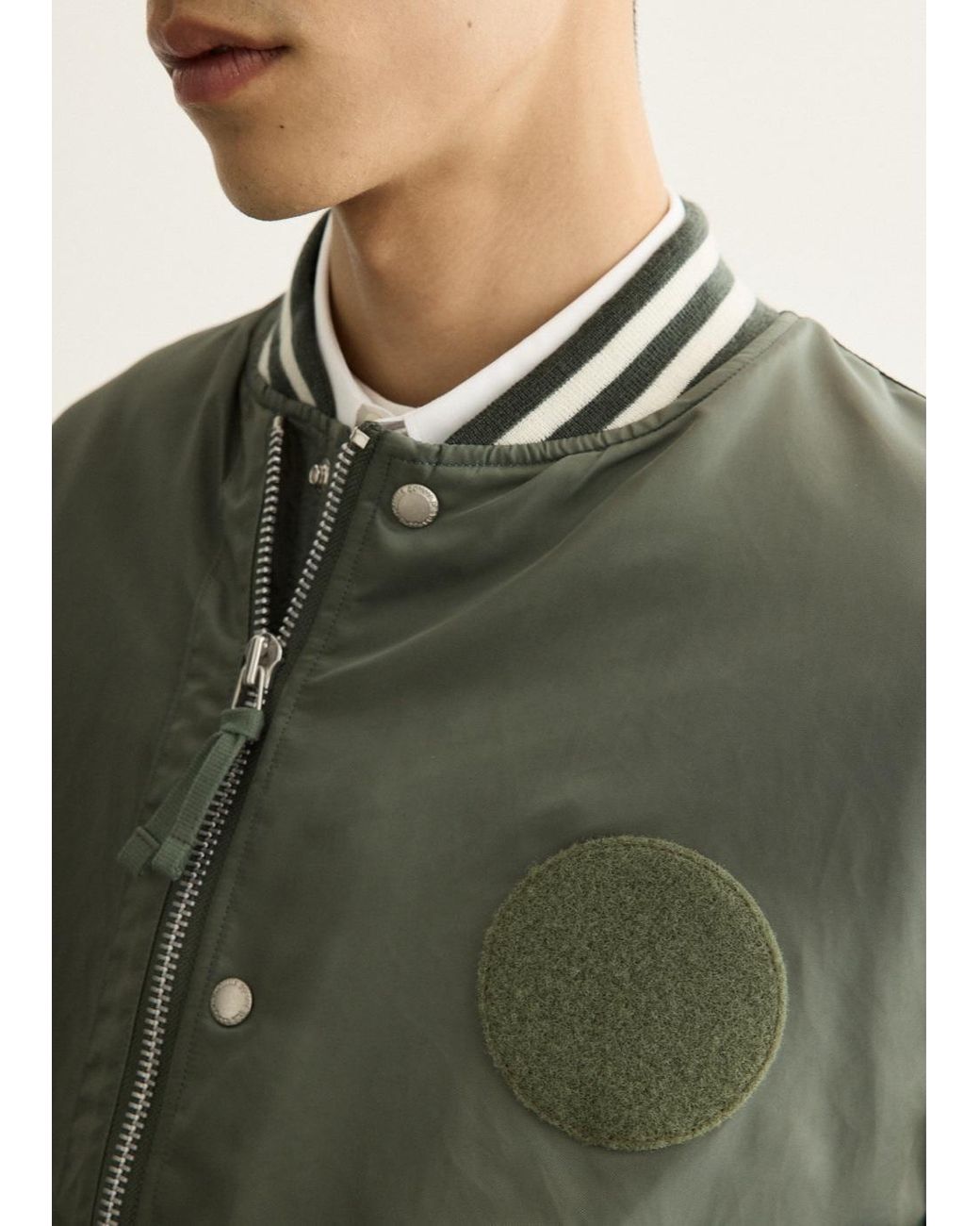 Comme des Garçons Green Comme Des Garçons Homme Patch Oversized Bomber Jacket for men