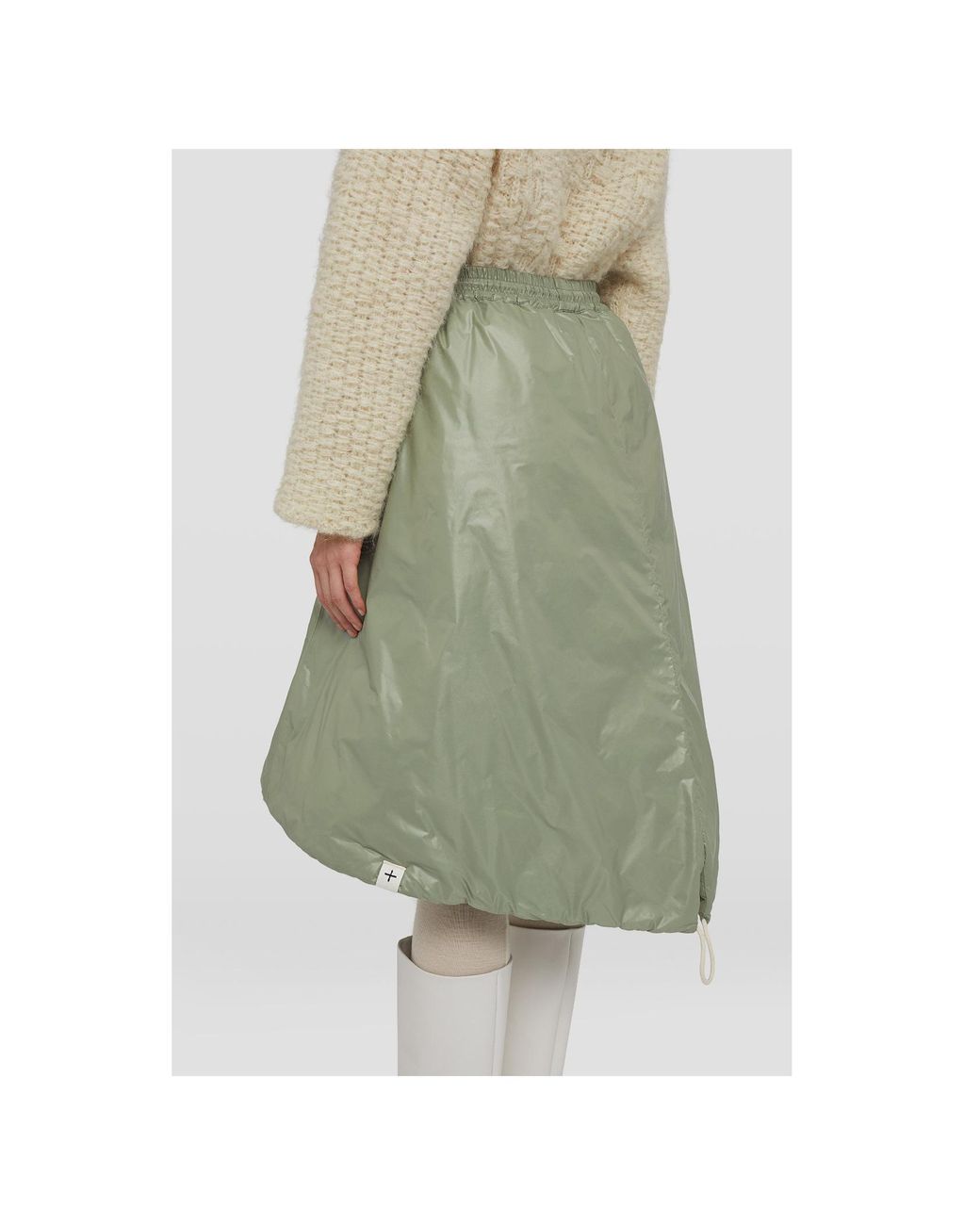 Jil Sander Green Down Skirt