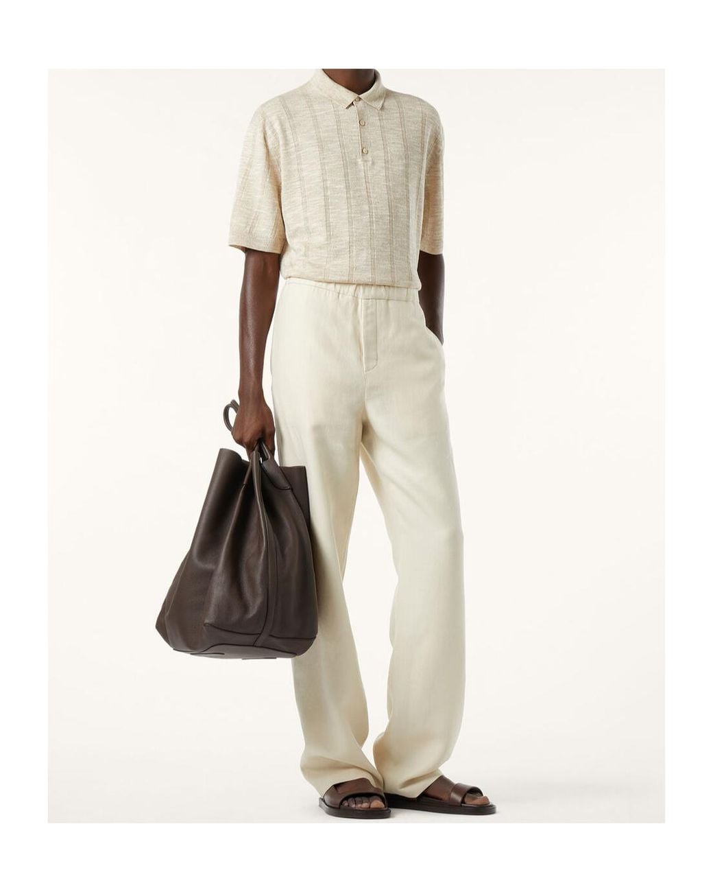 Loro Piana White Mayreau Polo Shirt for men