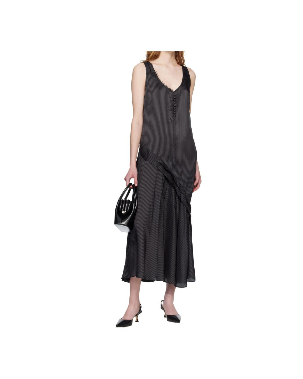 OSOI Black Mini Wide Boat Tote Bag