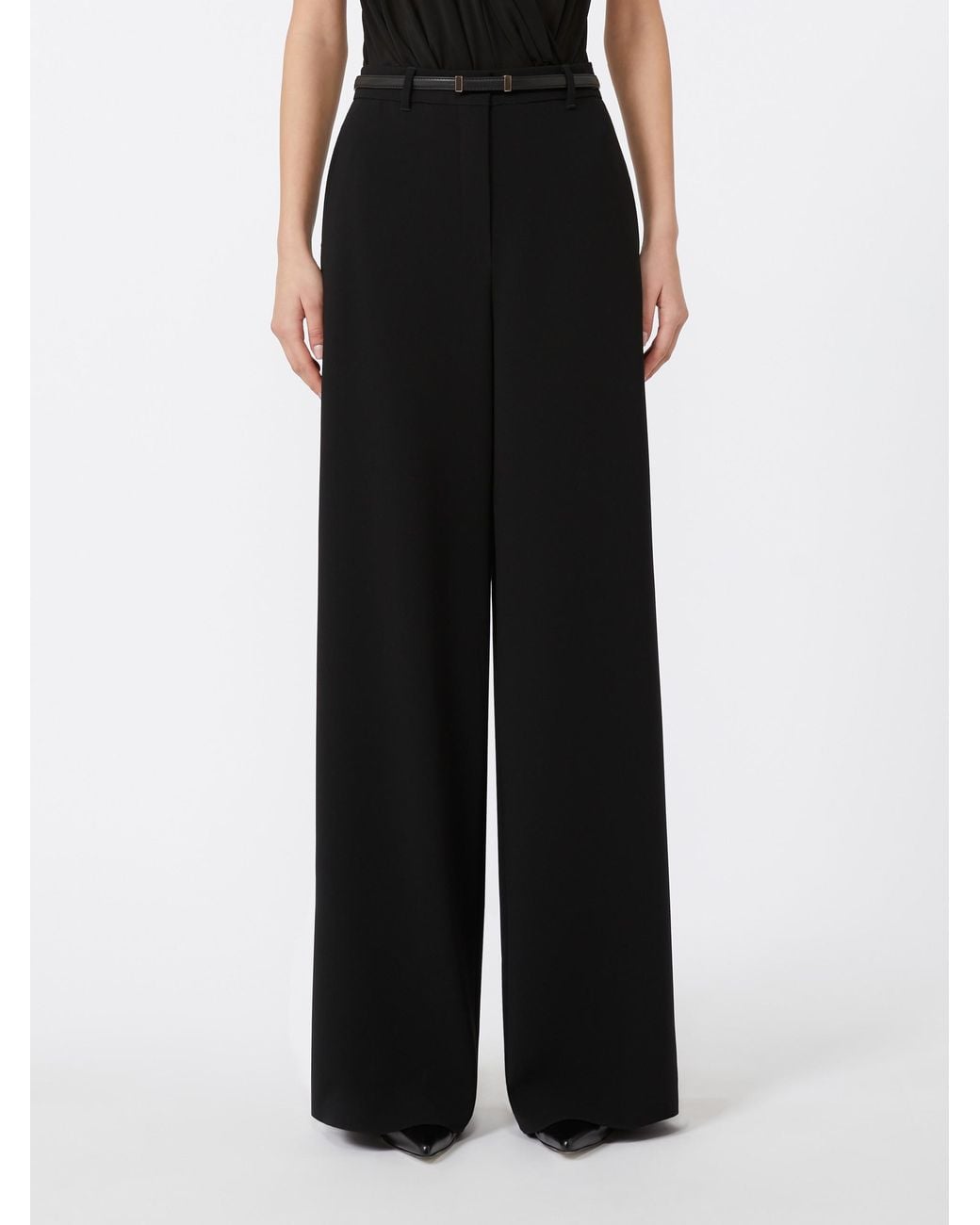 Max Mara Black Studio Jez Flared Trousers