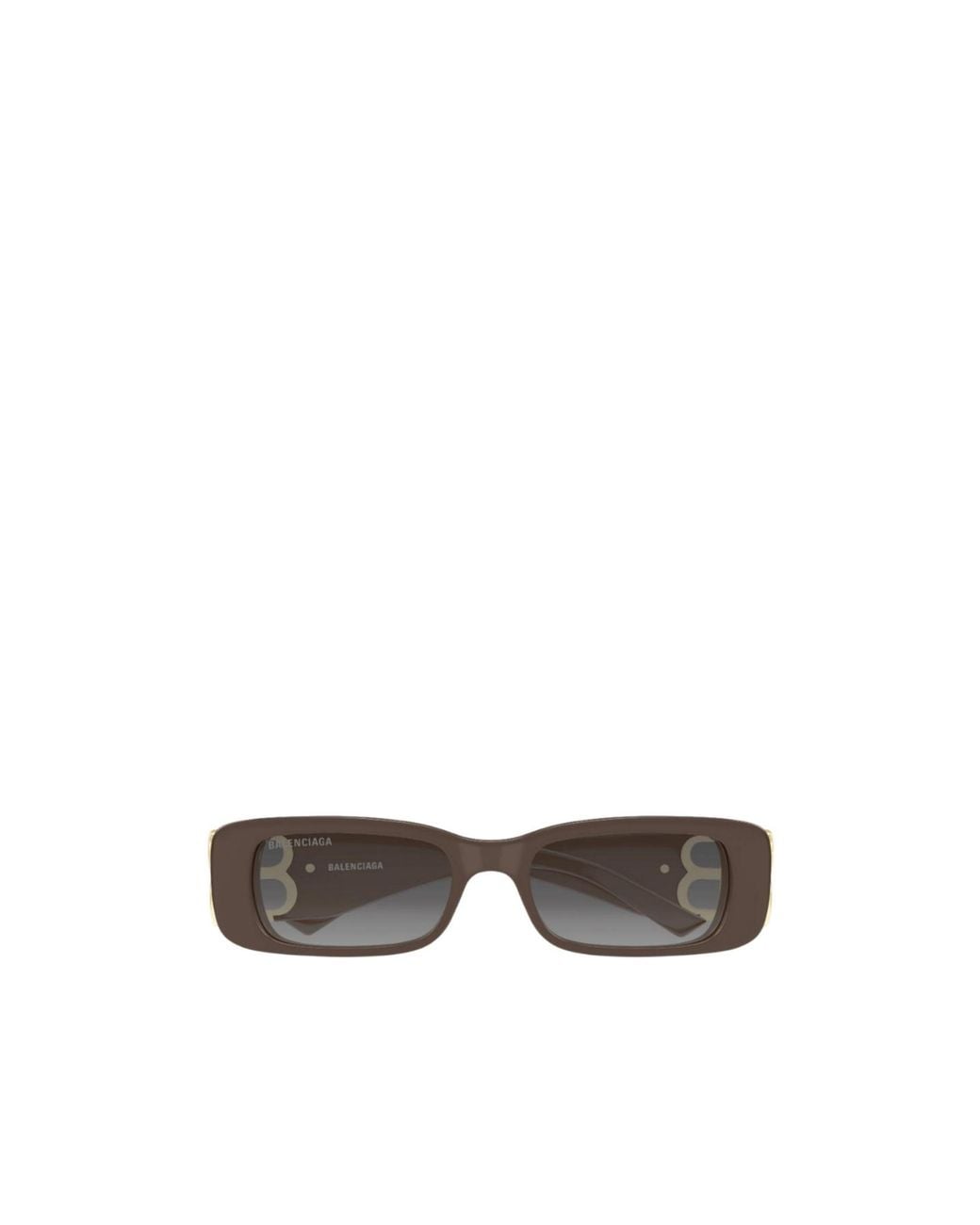 Balenciaga White Rectangle Sunglasses