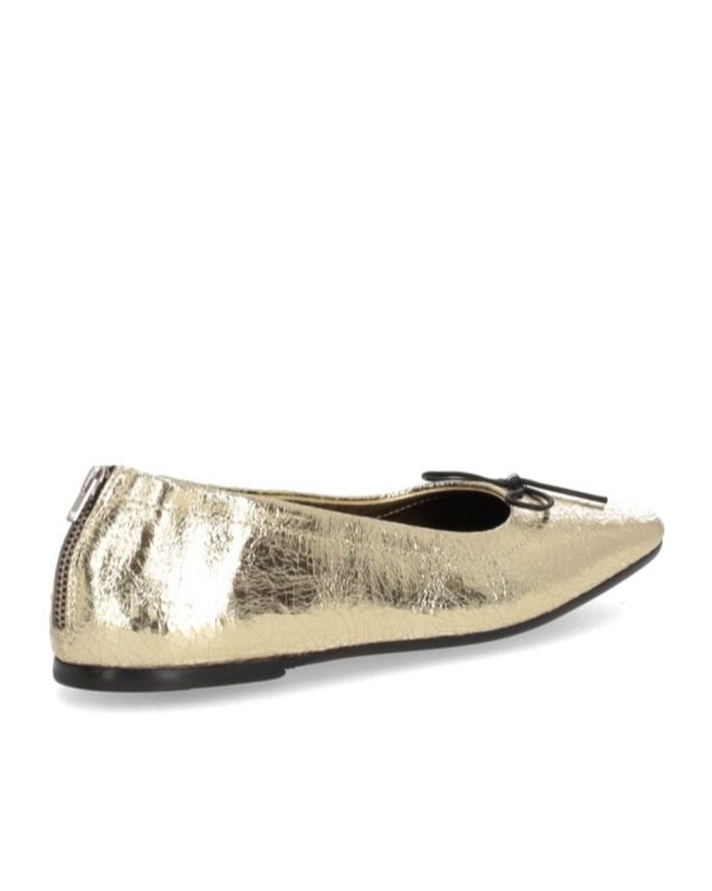 Golden Goose Deluxe Brand Natural Square-Toe Bow Detailed Balleina Shoes